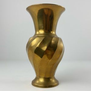 Swirl Brass Vase